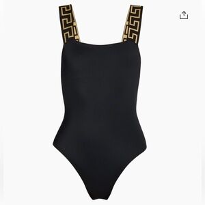 Versace Black and Gold Women's One Piece Swimsuit